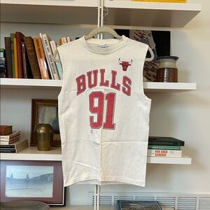 Vintage Chicago Bulls Dennis Rodman Youth Tank Top White Size 18-20